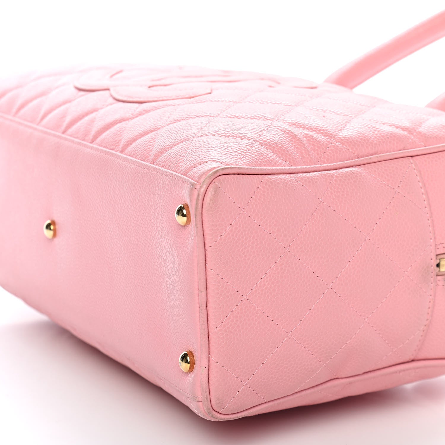 Chanel Caviar Quilted Large Bowler Pink 9 of 12