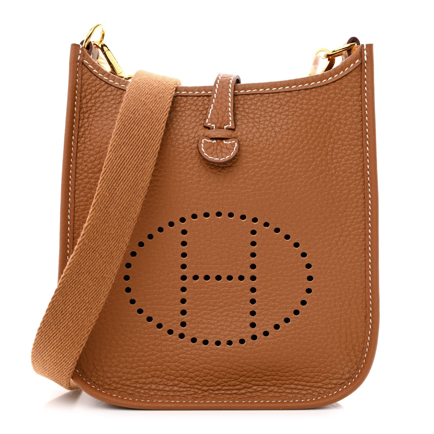 Hermes Taurillon Clemence Evelyne TPM Gold 1 of 11