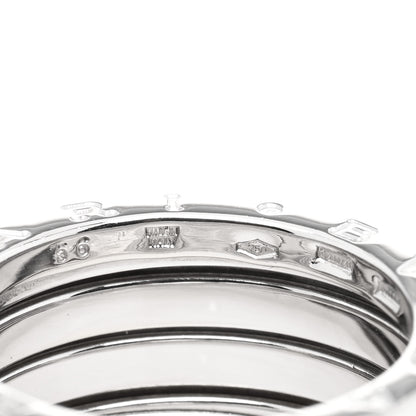 Bulgari 18K White Gold B.Zero1 Four-Band Ring 56 7.5 4 of 5