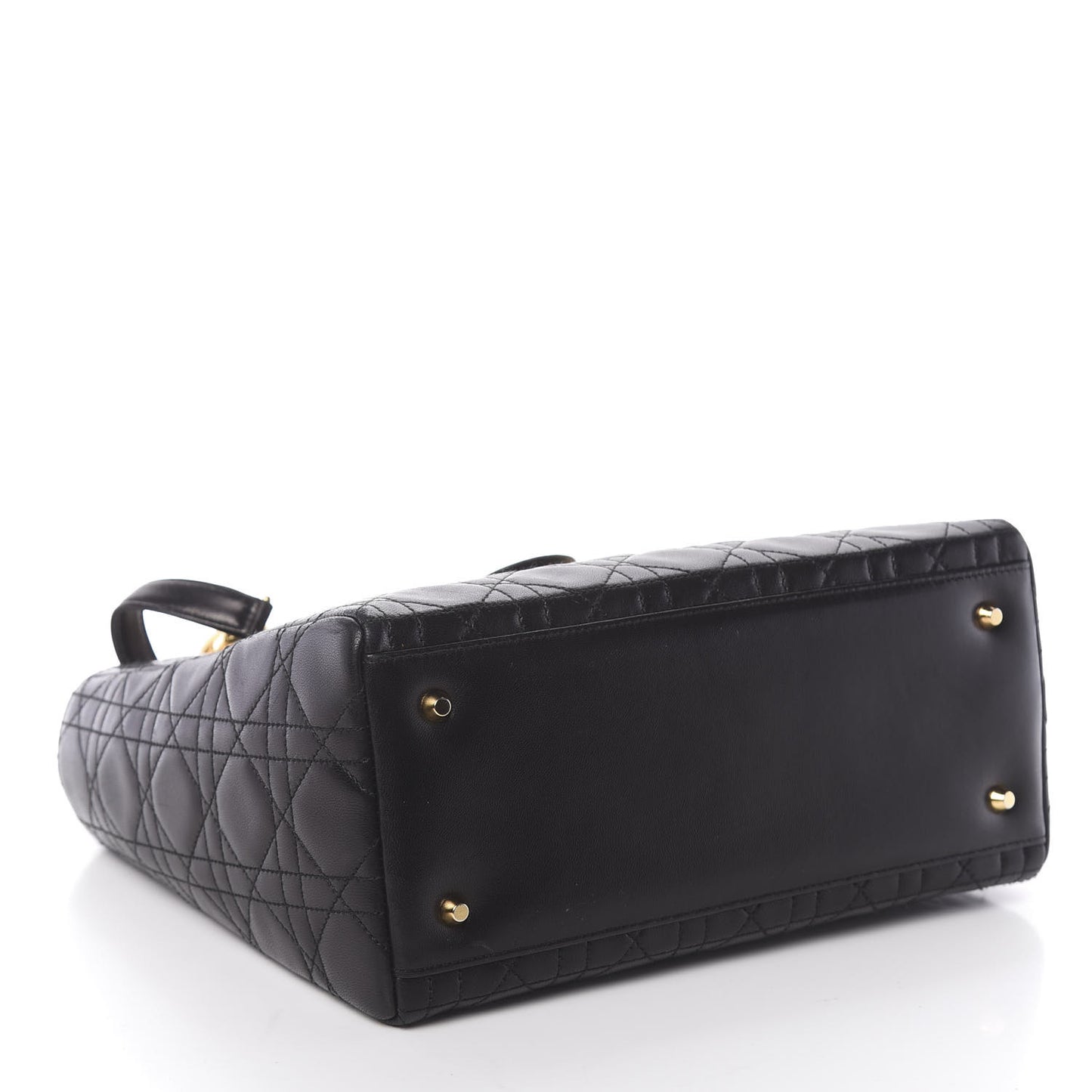 Lambskin Cannage Medium Lady Dior Black