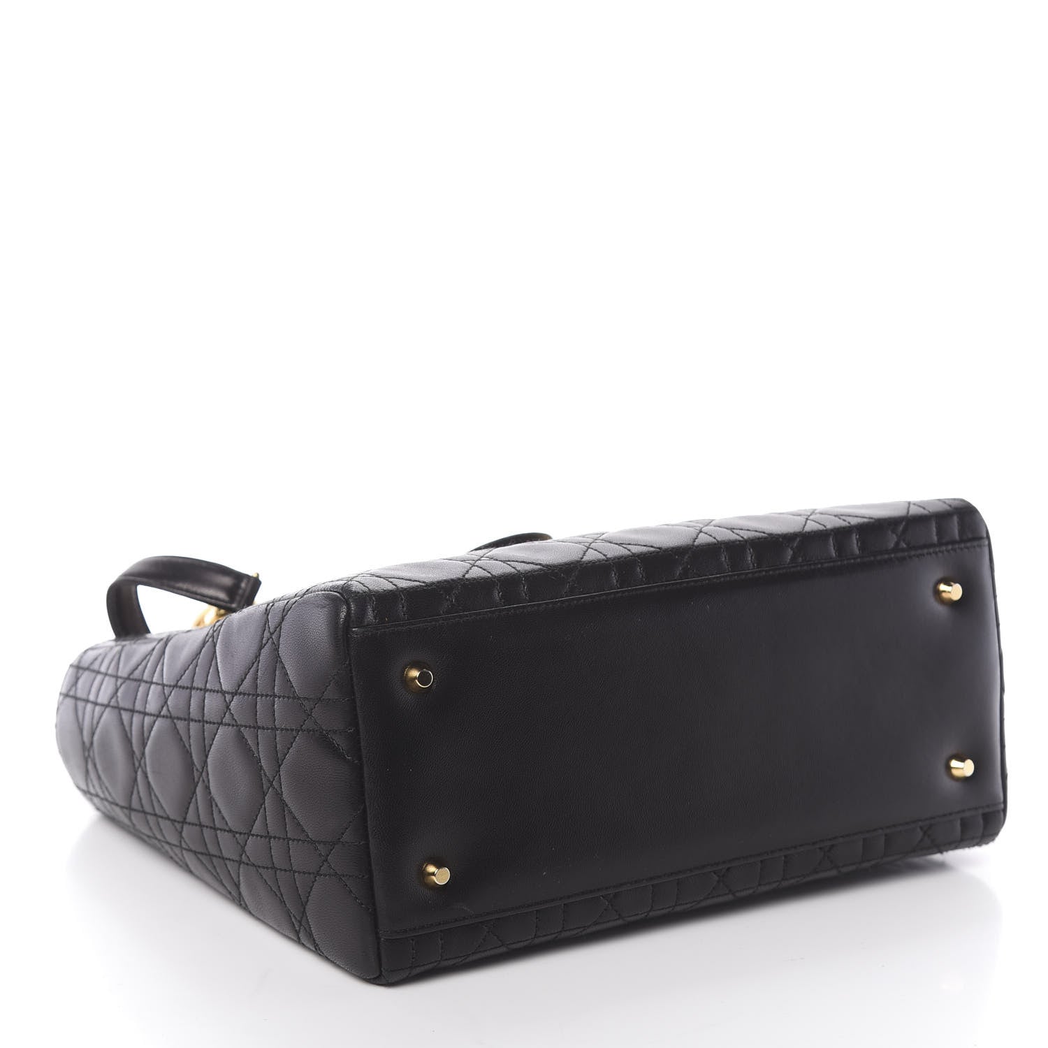 Christian Dior Lambskin Cannage Medium Lady Dior Black 5 of 11