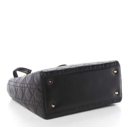 Christian Dior Lambskin Cannage Medium Lady Dior Black 5 of 11