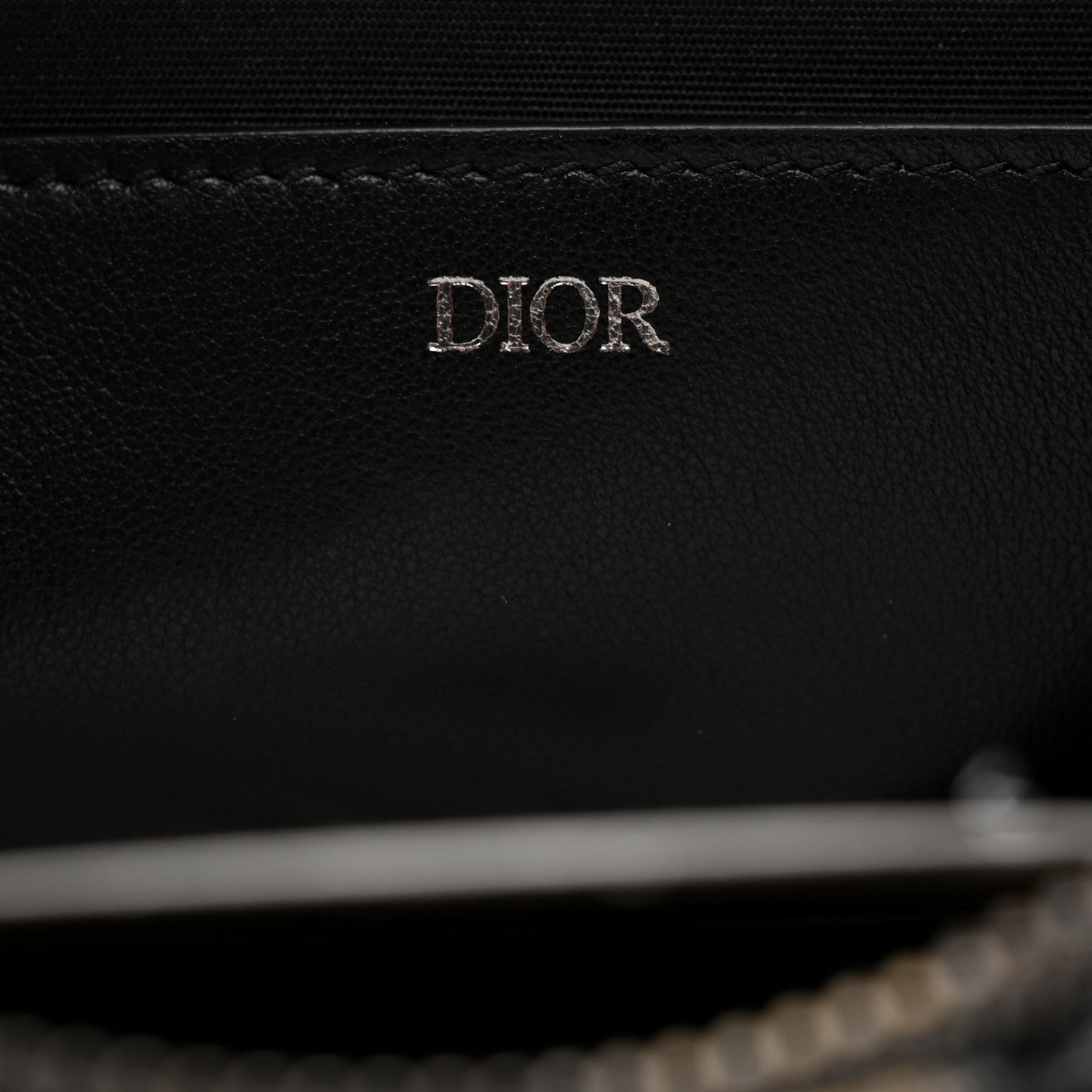 Christian Dior Oblique Pouch Wristlet Blue 6 of 8