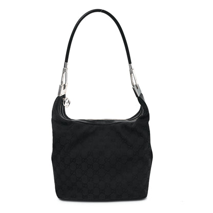 Gucci Monogram GG Small Clasp Hobo Black 1 of 10