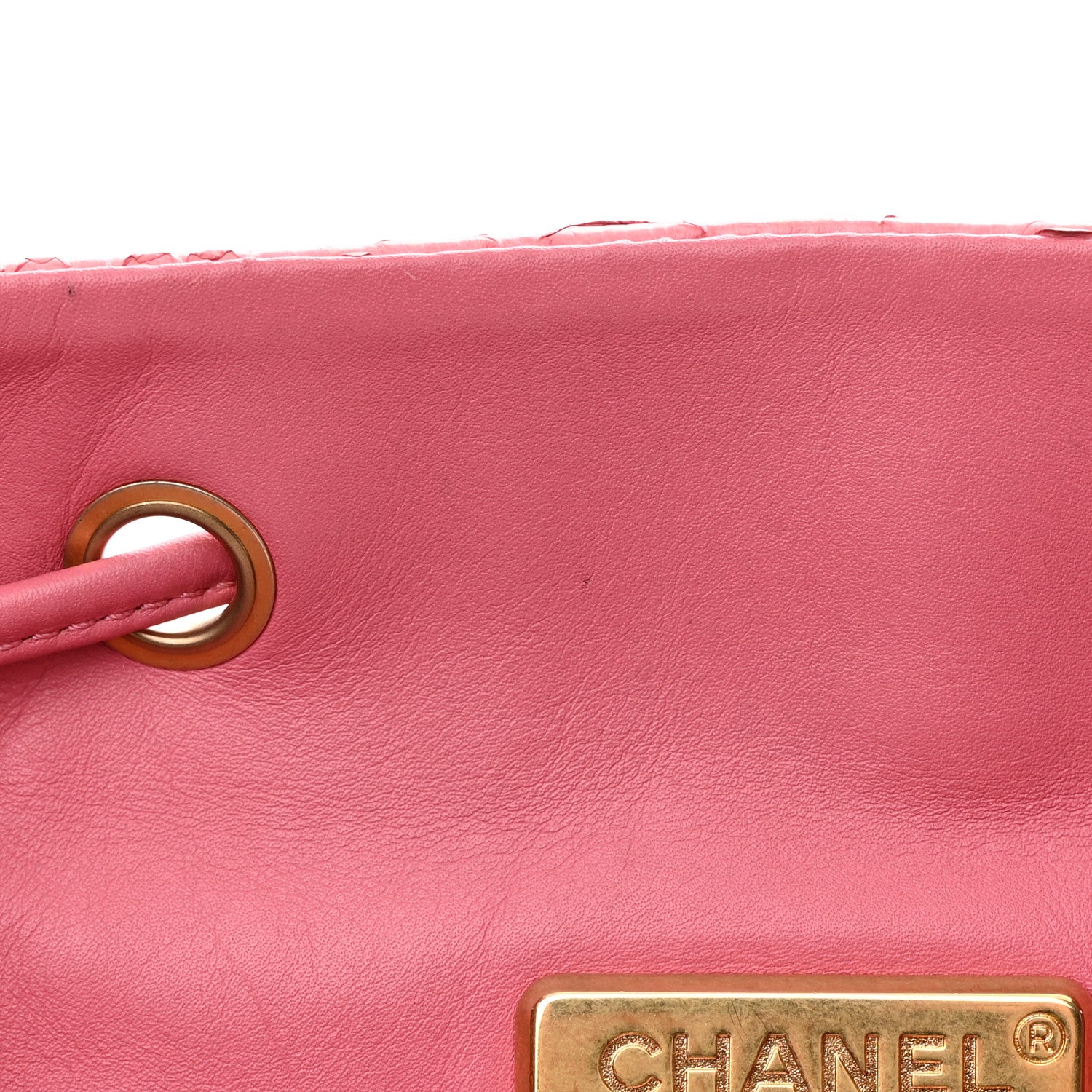 Chanel Snakeskin Backpack Light Pink 13 of 24
