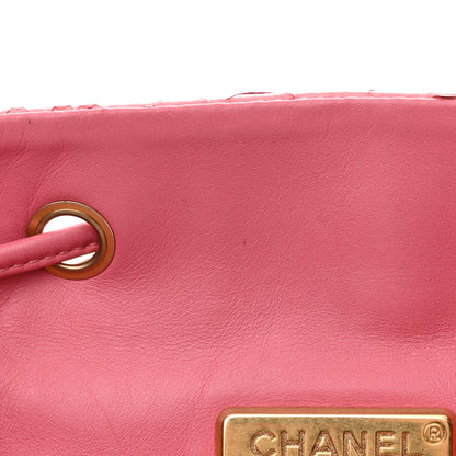 Chanel Snakeskin Backpack Light Pink 13 of 24