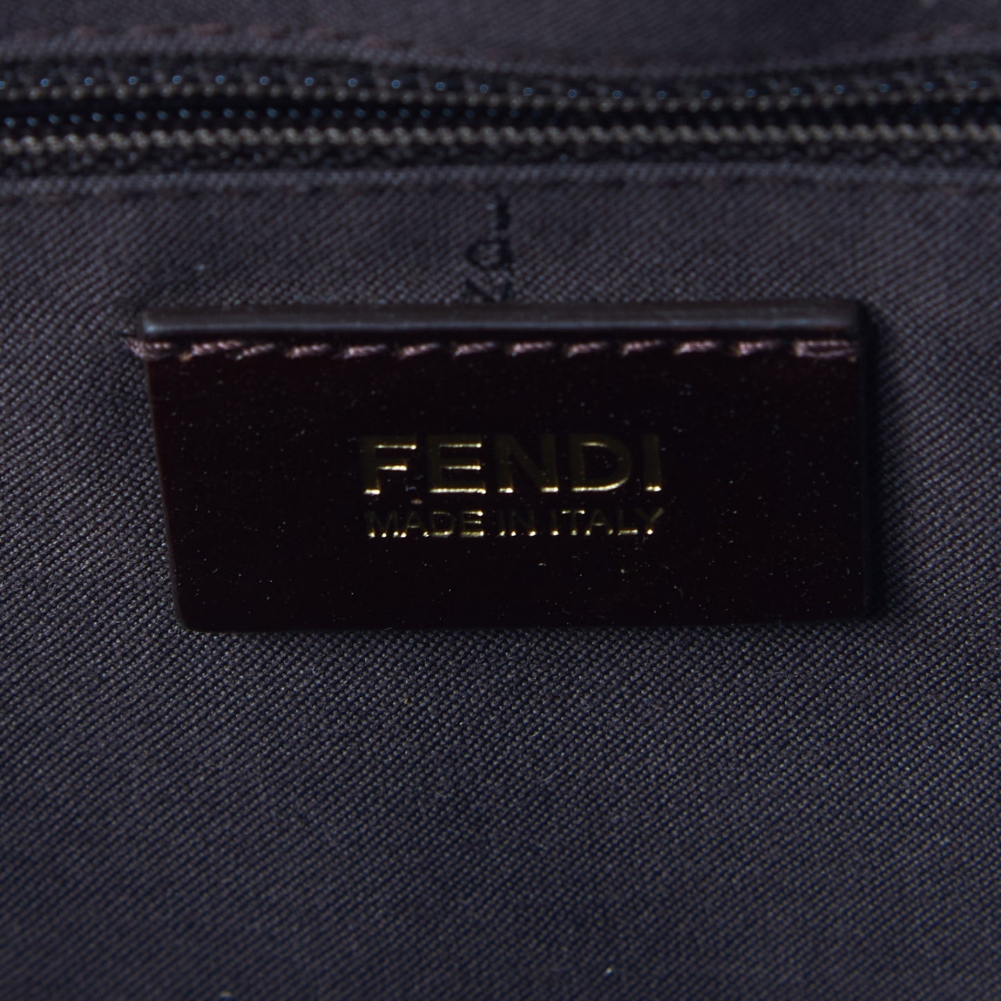 Zucca Patent Large Mia Shoulder Flap Tobacco