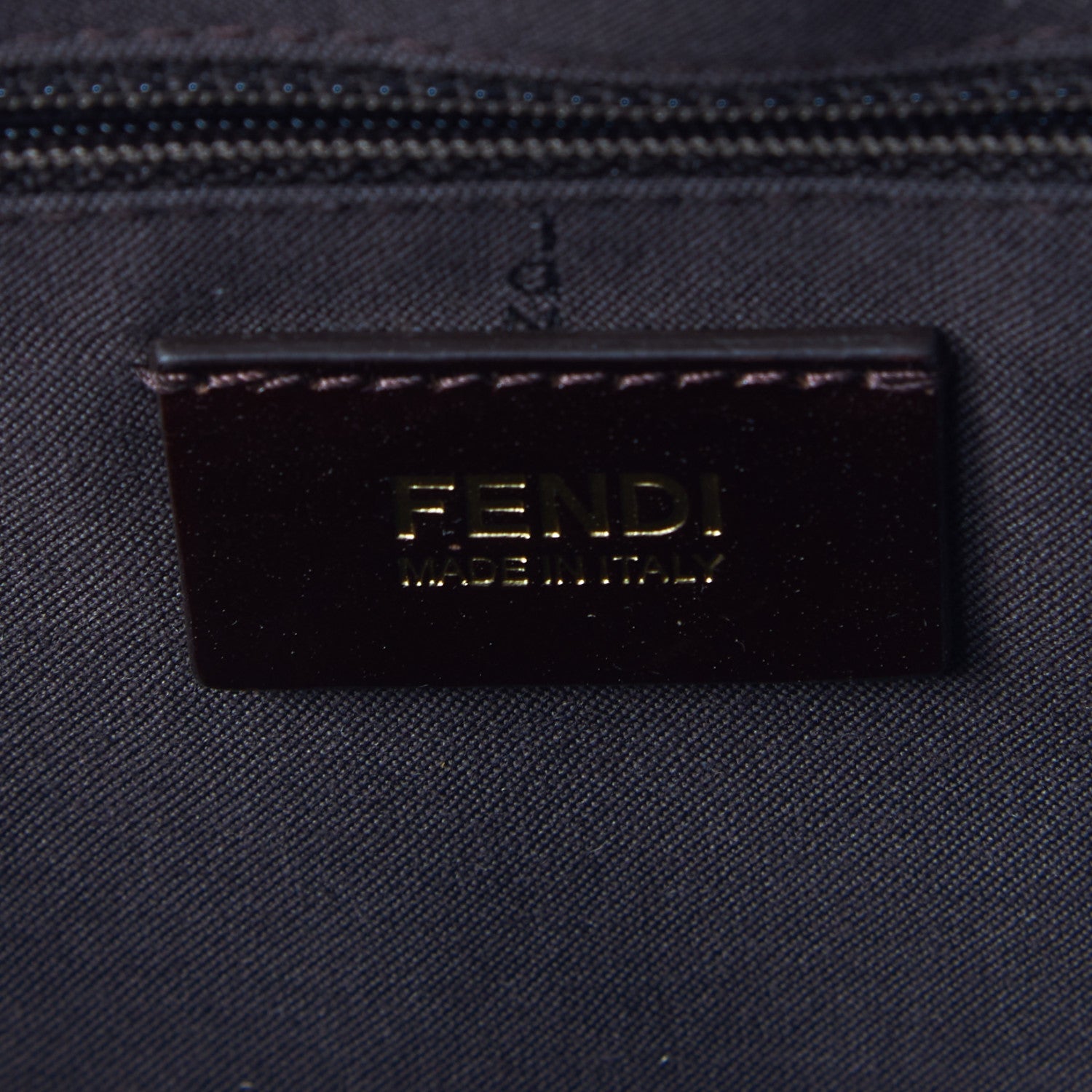 Fendi Zucca Patent Large Mia Shoulder Flap Tobacco 8 of 9