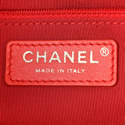 Chanel Goatskin Quilted Tri-Color In & Out Waist Bag Orange Green Pink 8 of 12
