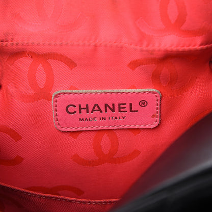 Chanel Calfskin Quilted Large Cambon Multipocket Reporter Black White 5 of 10