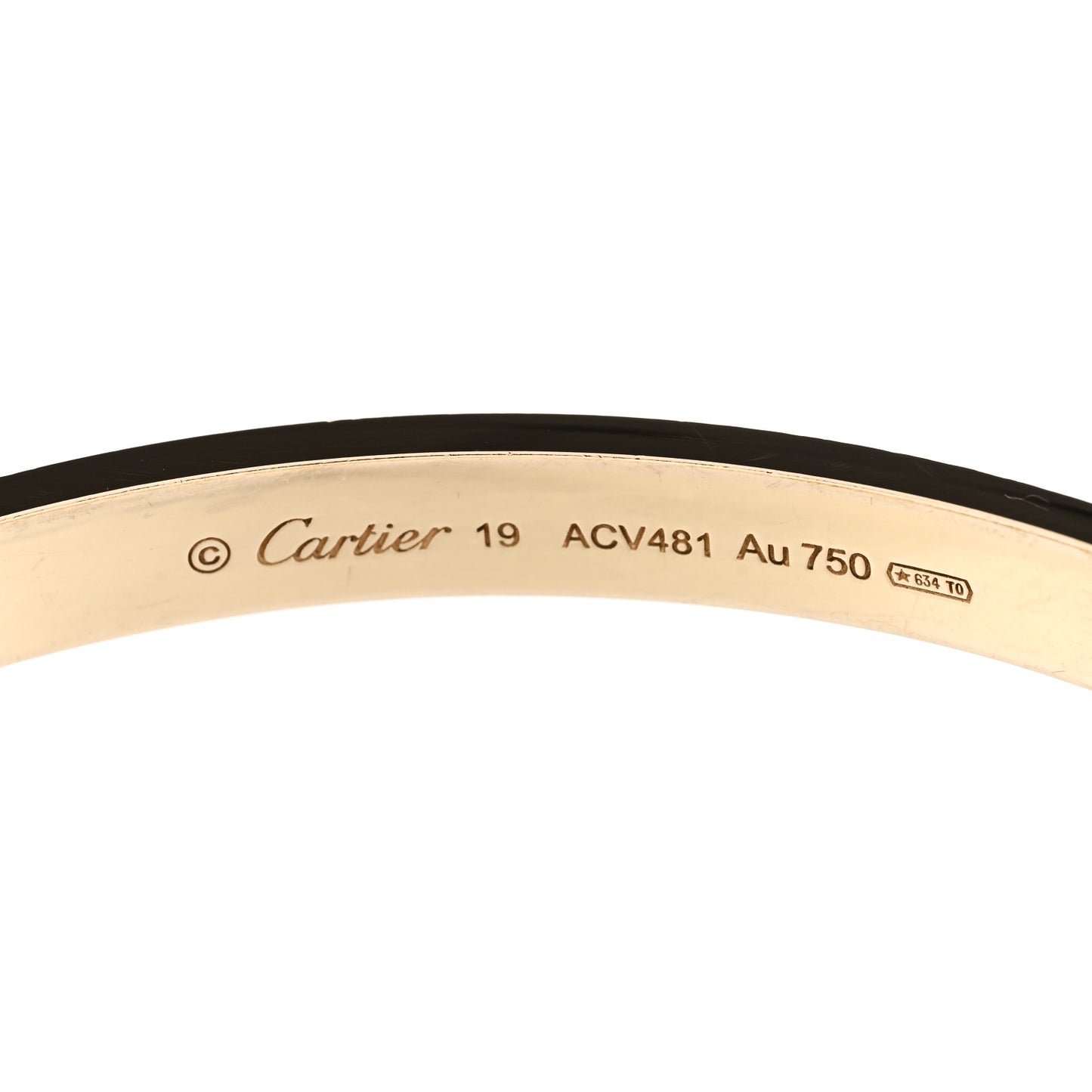 18K Yellow Gold LOVE Bracelet 19