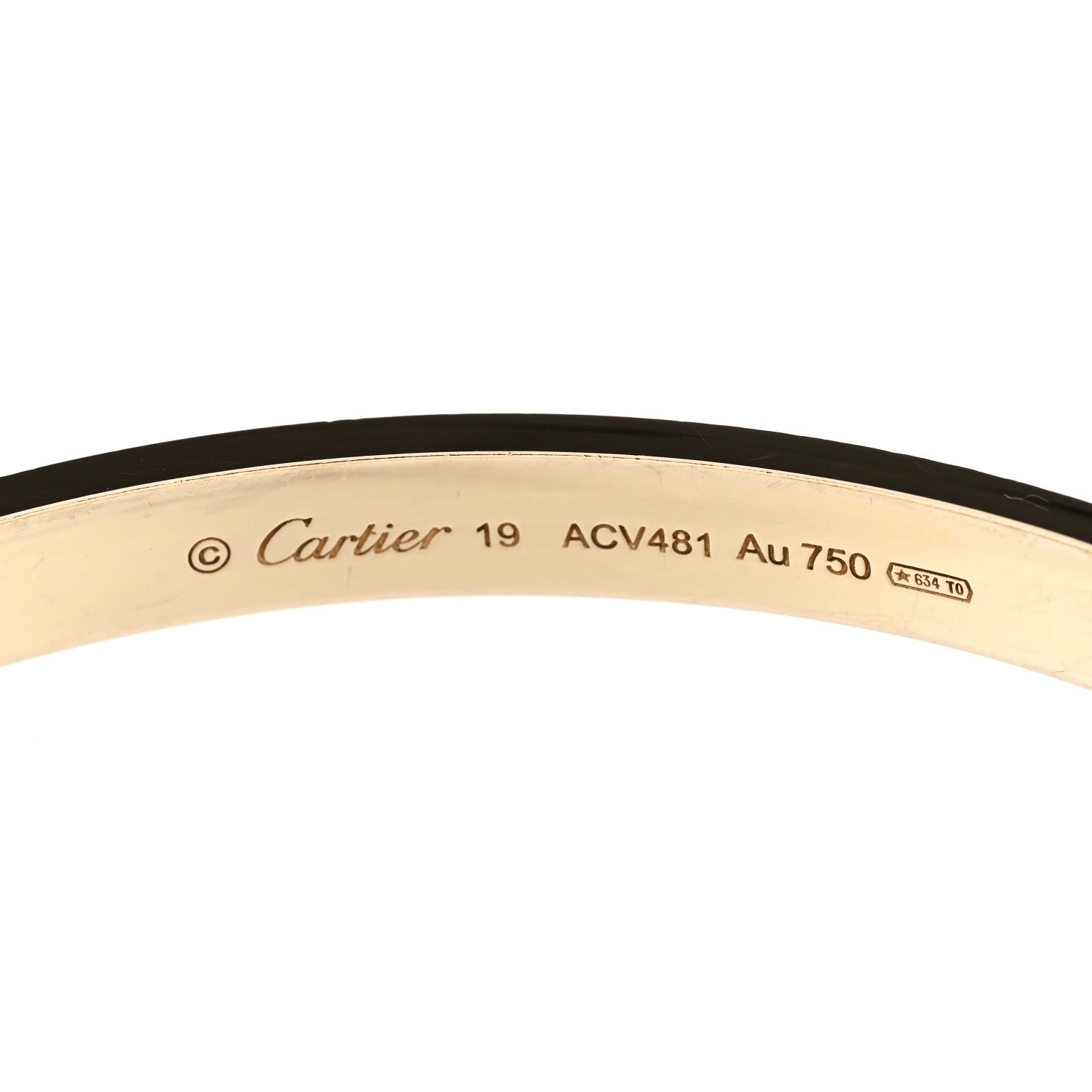 Cartier 18K Yellow Gold LOVE Bracelet 19 3 of 8
