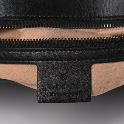 Gucci Calfskin Matelasse Small GG Marmont Shoulder Bag Black 5 of 12
