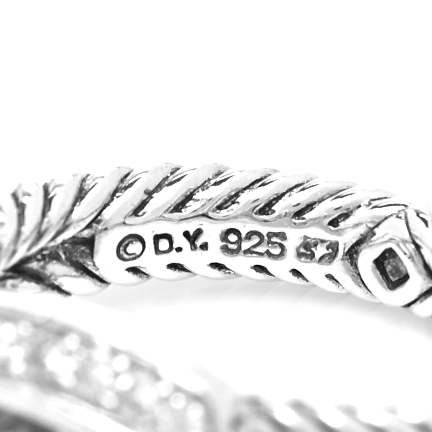 Sterling Silver Diamond Citrine 7mm Petite Albion Ring 52 6