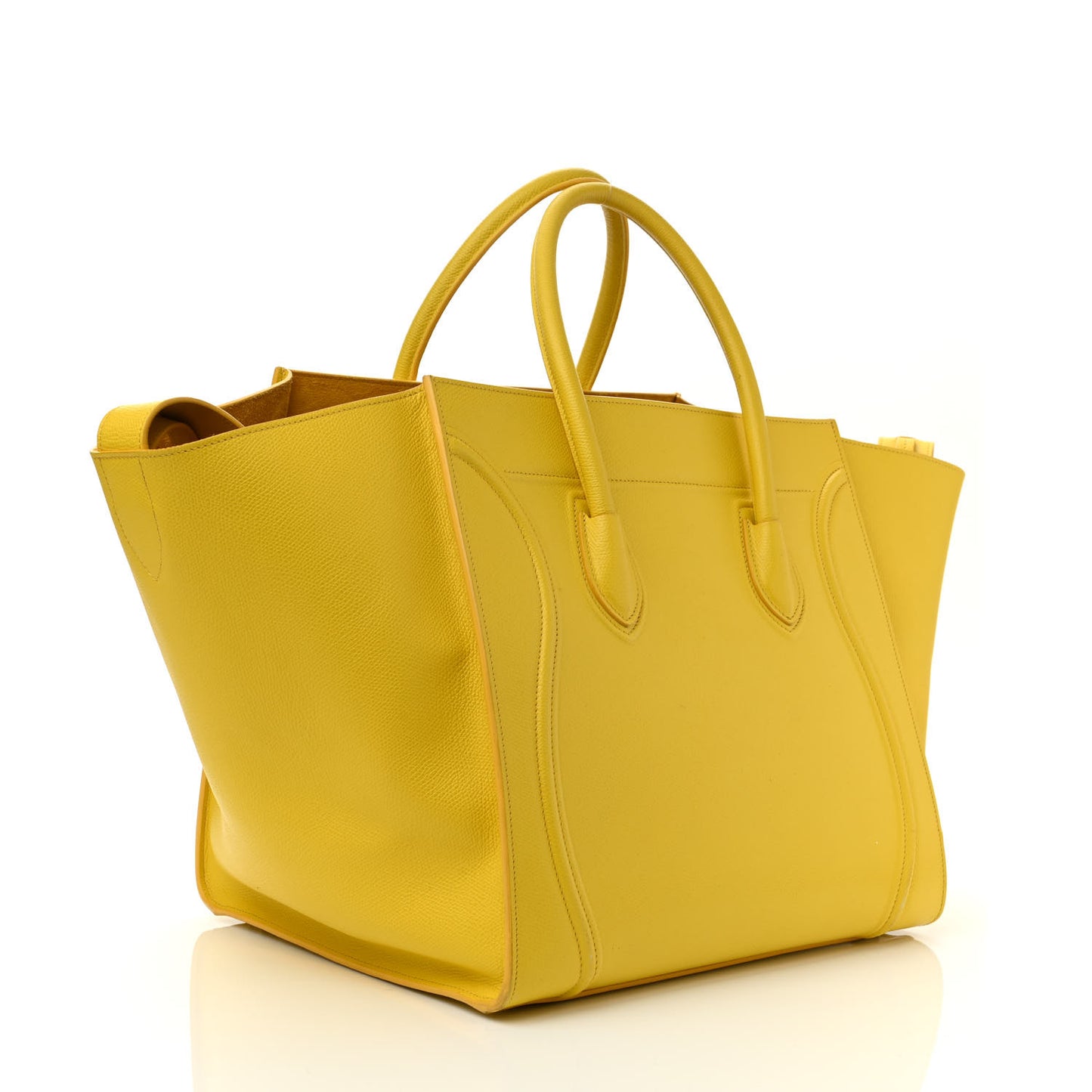 Grained Calfskin Medium Phantom Luggage Yellow