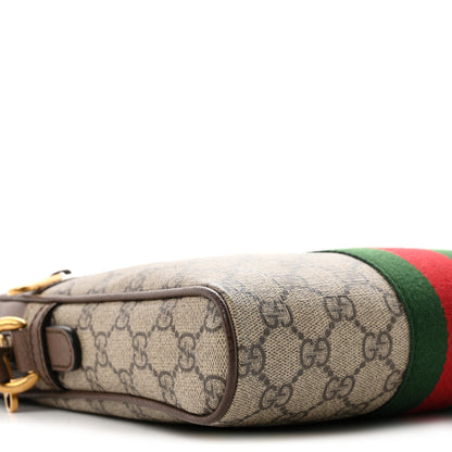 Gucci GG Supreme Monogram Web Small Ophidia Messenger Bag Brown 8 of 9