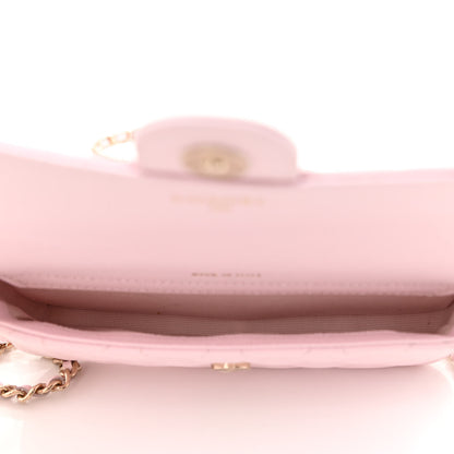 Chanel Caviar Quilted Flap Phone Holder With Chain Light Pink 5 of 13