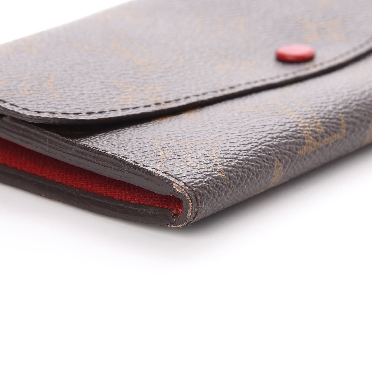 Louis Vuitton Monogram Emilie Wallet Red 8 of 11