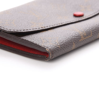 Louis Vuitton Monogram Emilie Wallet Red 8 of 11