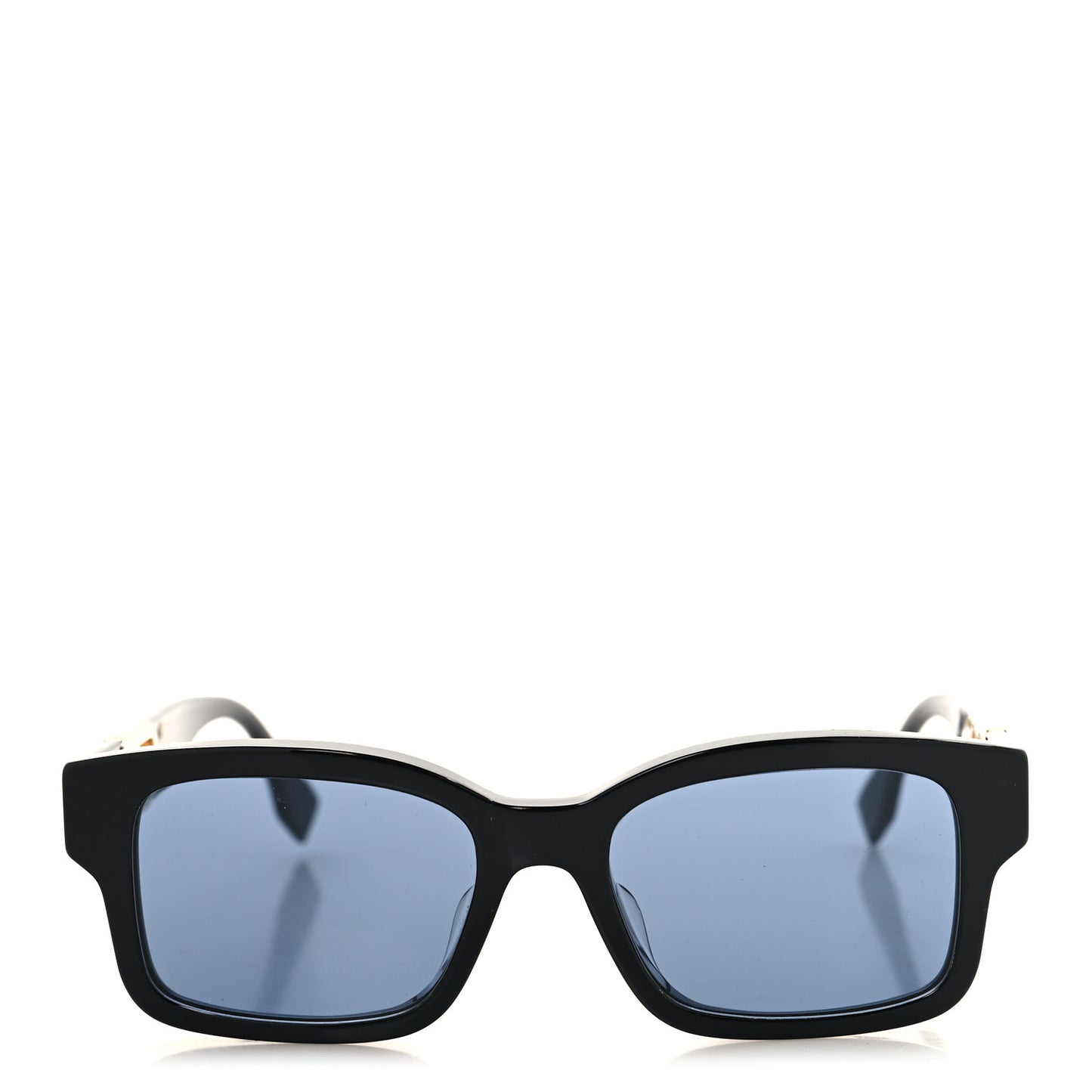 Acetate O'Lock Square Sunglasses FE40050F Black