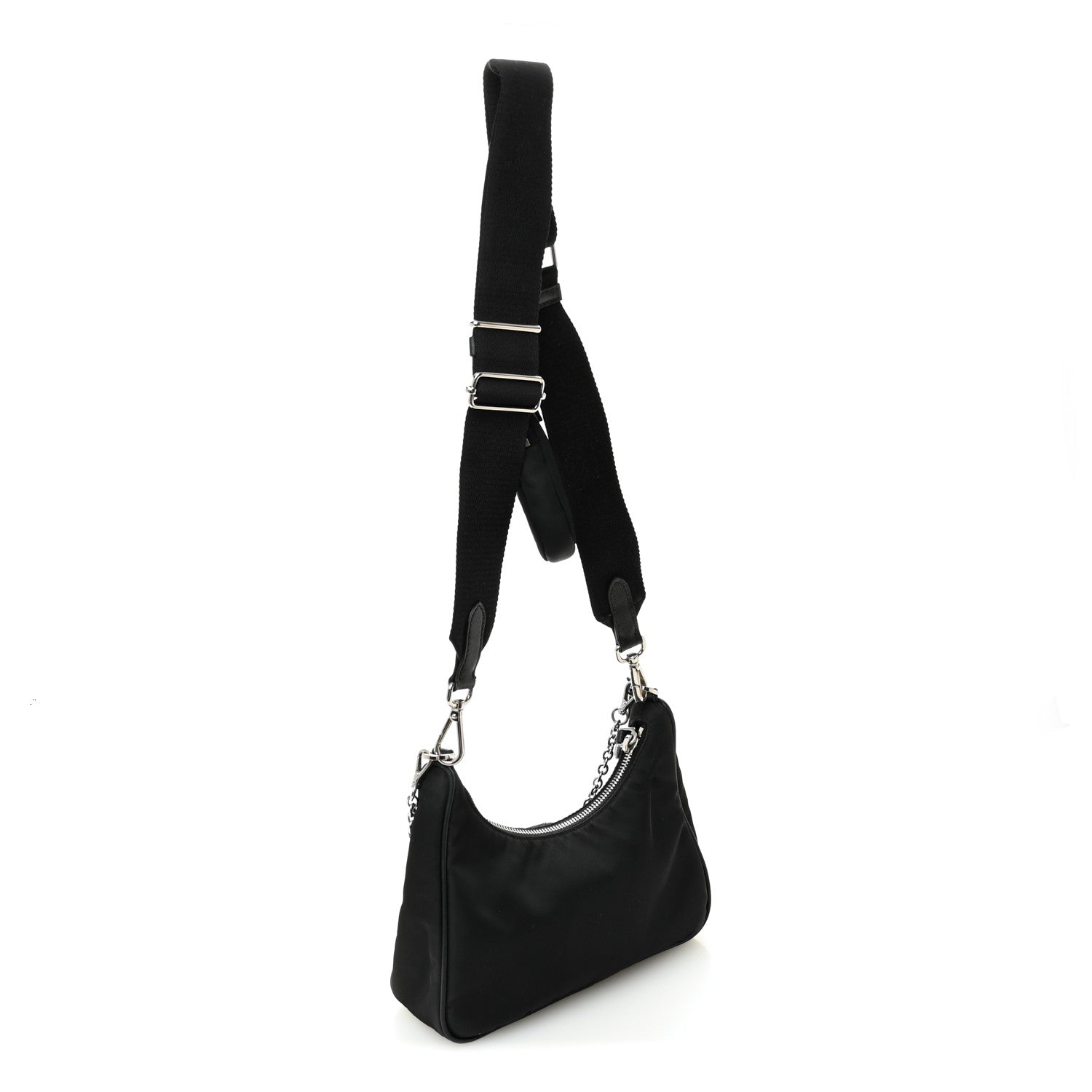 Prada Nylon Re-Edition 2005 Shoulder Bag Black 3 of 12