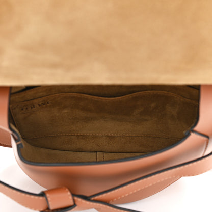 Loewe Calfskin Jacquard Medium Gate Dual Bag Tan 4 of 8