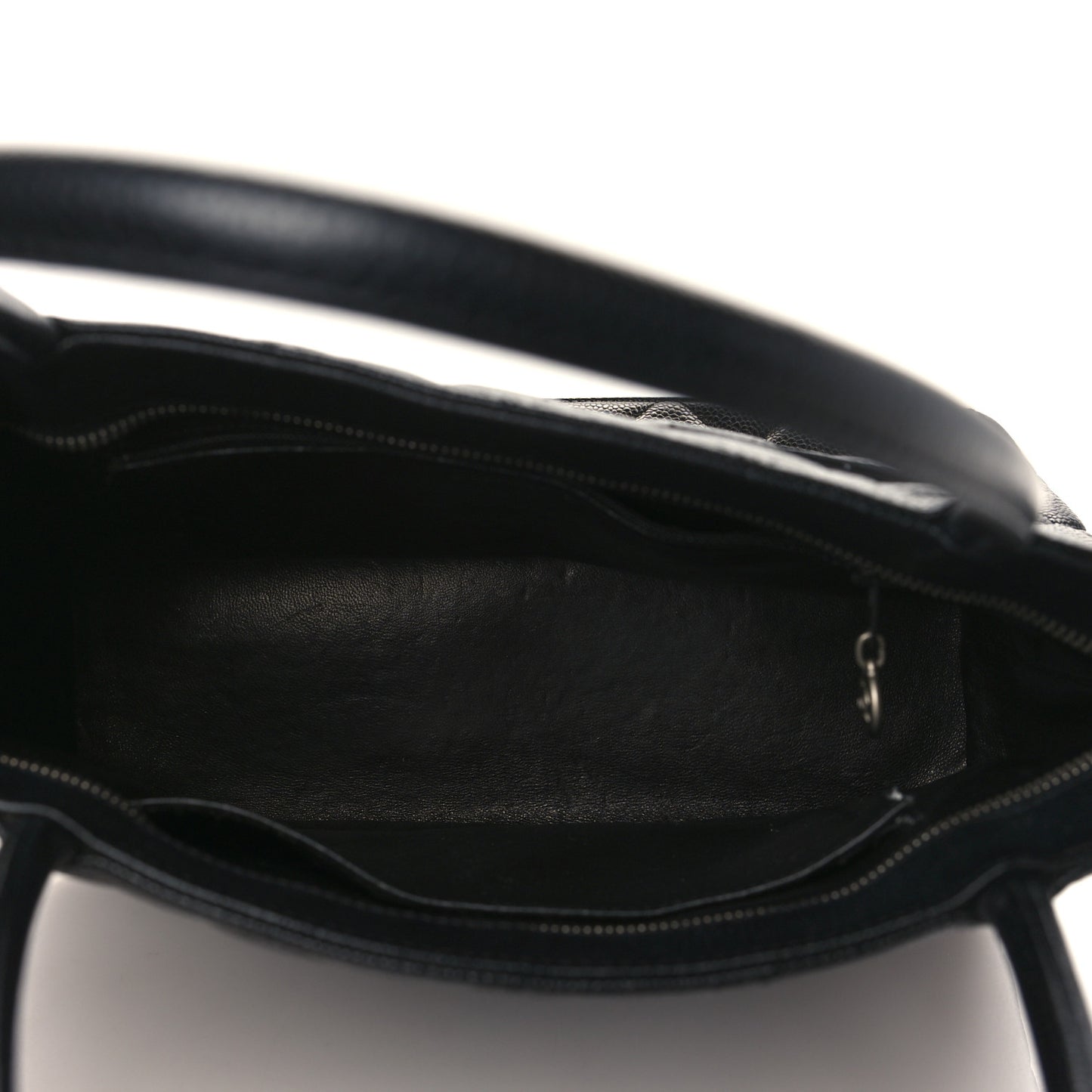 Caviar Quilted Medallion Tote Black