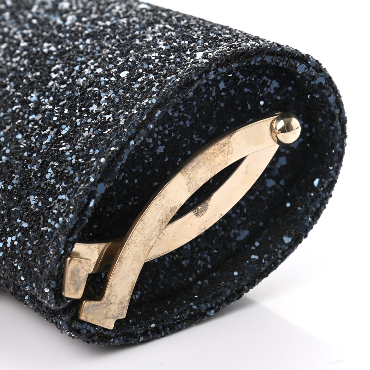 Glitter Fabric Mini Tube Blue