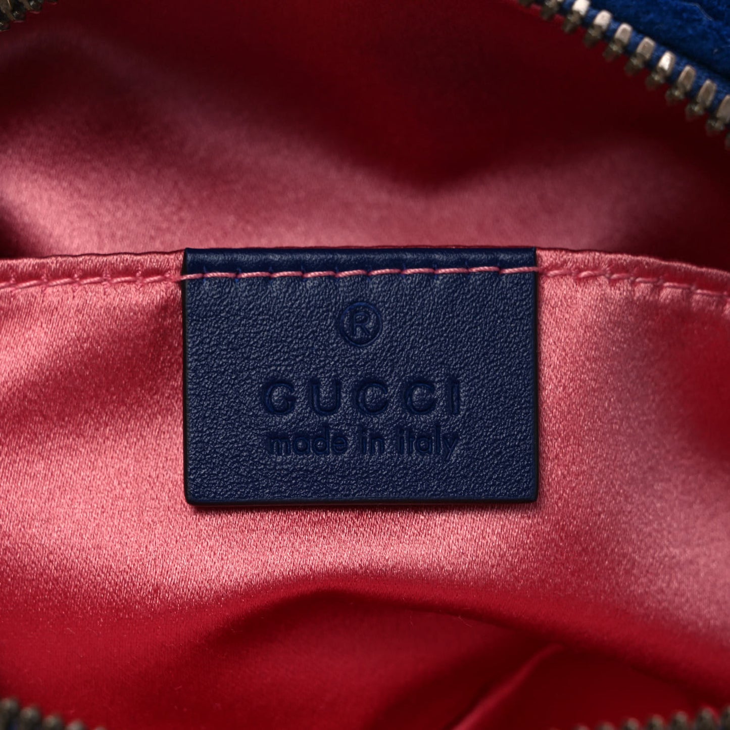 Velvet Matelasse GG Marmont Belt Bag 65 26 Cobalt Blue
