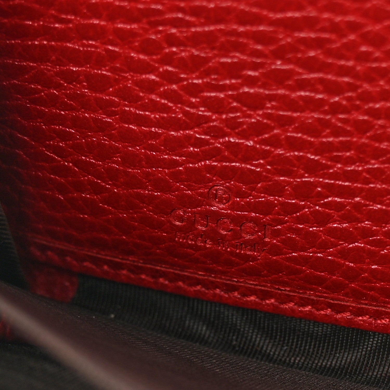 Gucci Dollar Calfskin GG Marmont Zip Around Wallet Hibiscus Red 6 of 6