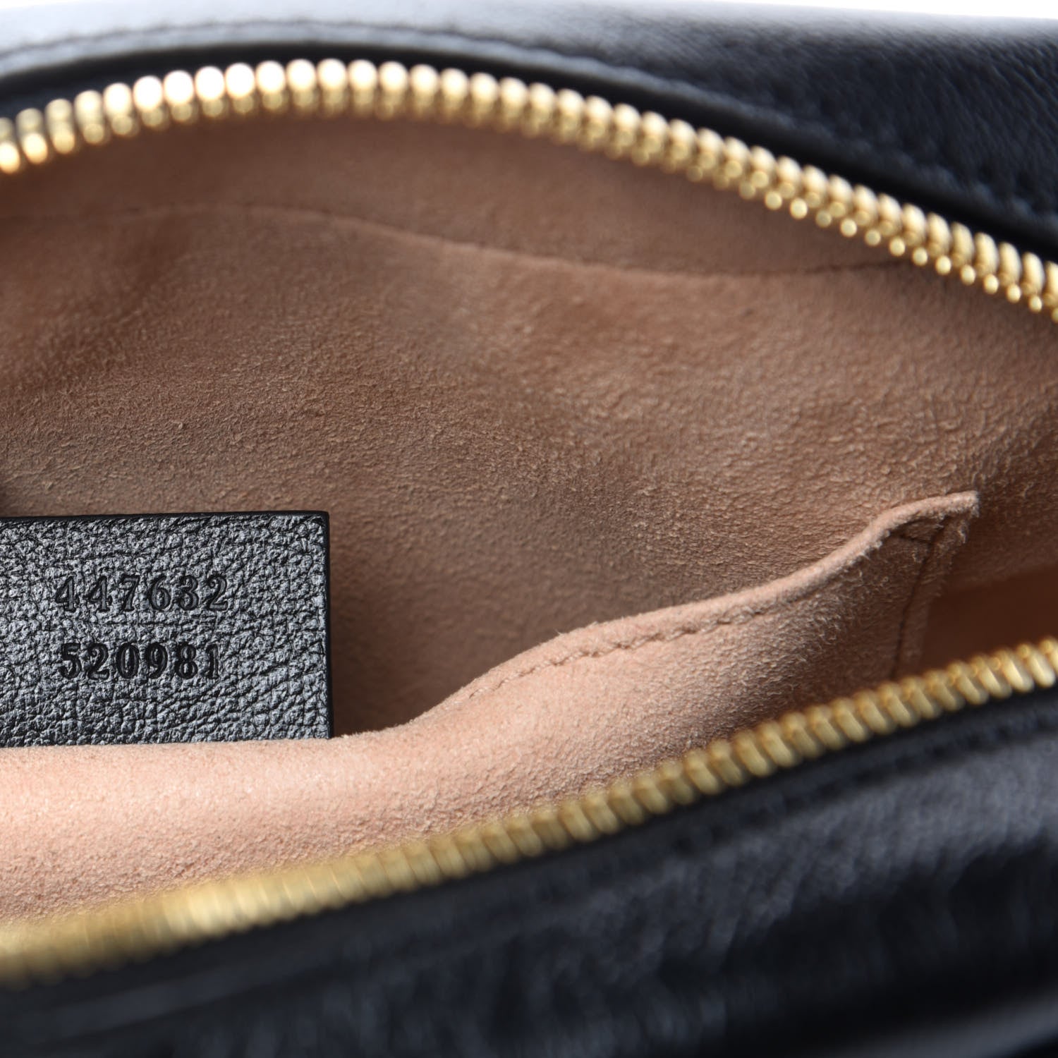 Gucci Monogram Matelasse Diagonal Small GG Marmont Chain Shoulder Bag Beige Black 9 of 11