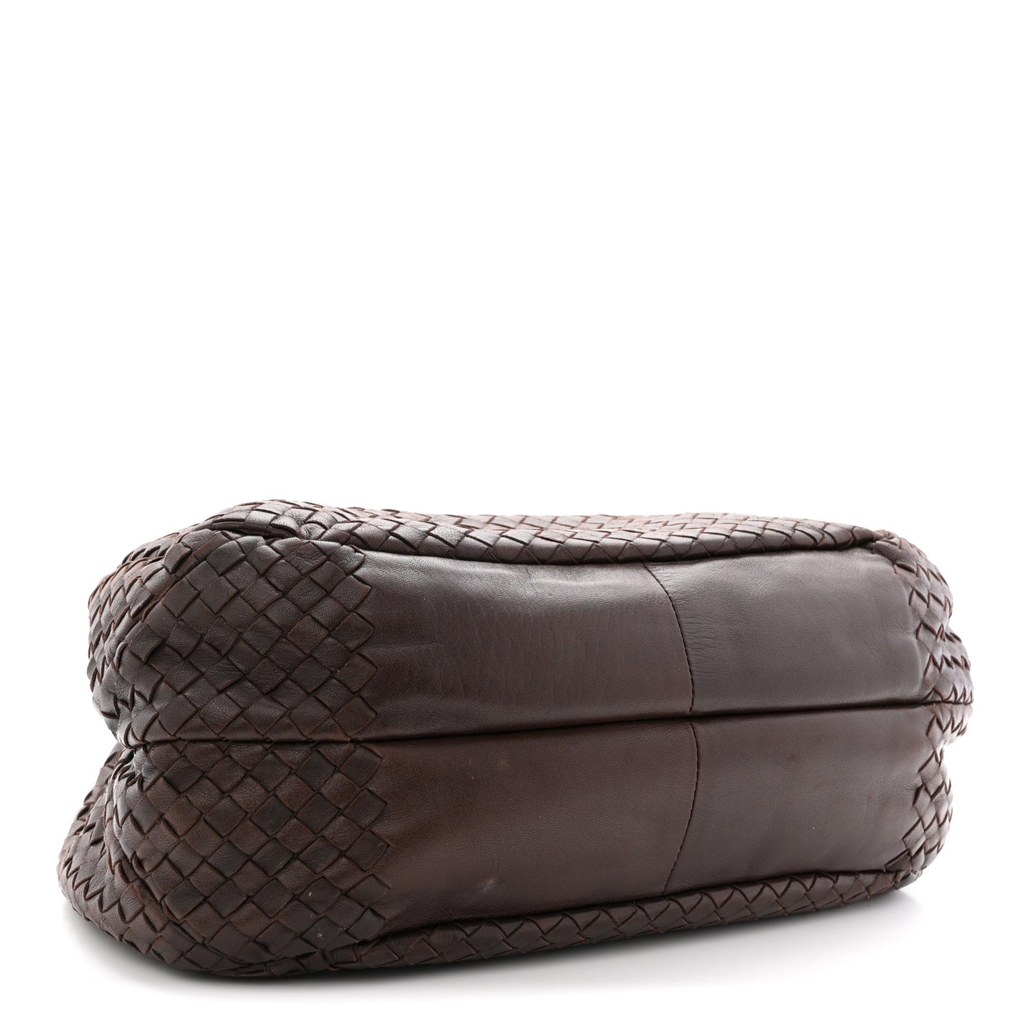 Nappa Intrecciato Medium Campana Hobo Ebano