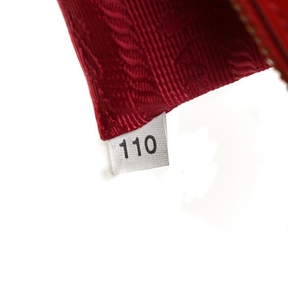 Prada Saffiano Vernice Mini Galleria Double Zip Tote Rosso 7 of 15