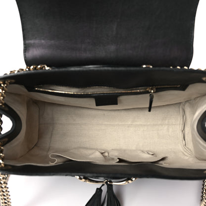 Gucci Guccissima Large Emily Chain Shoulder Bag Black 5 of 9