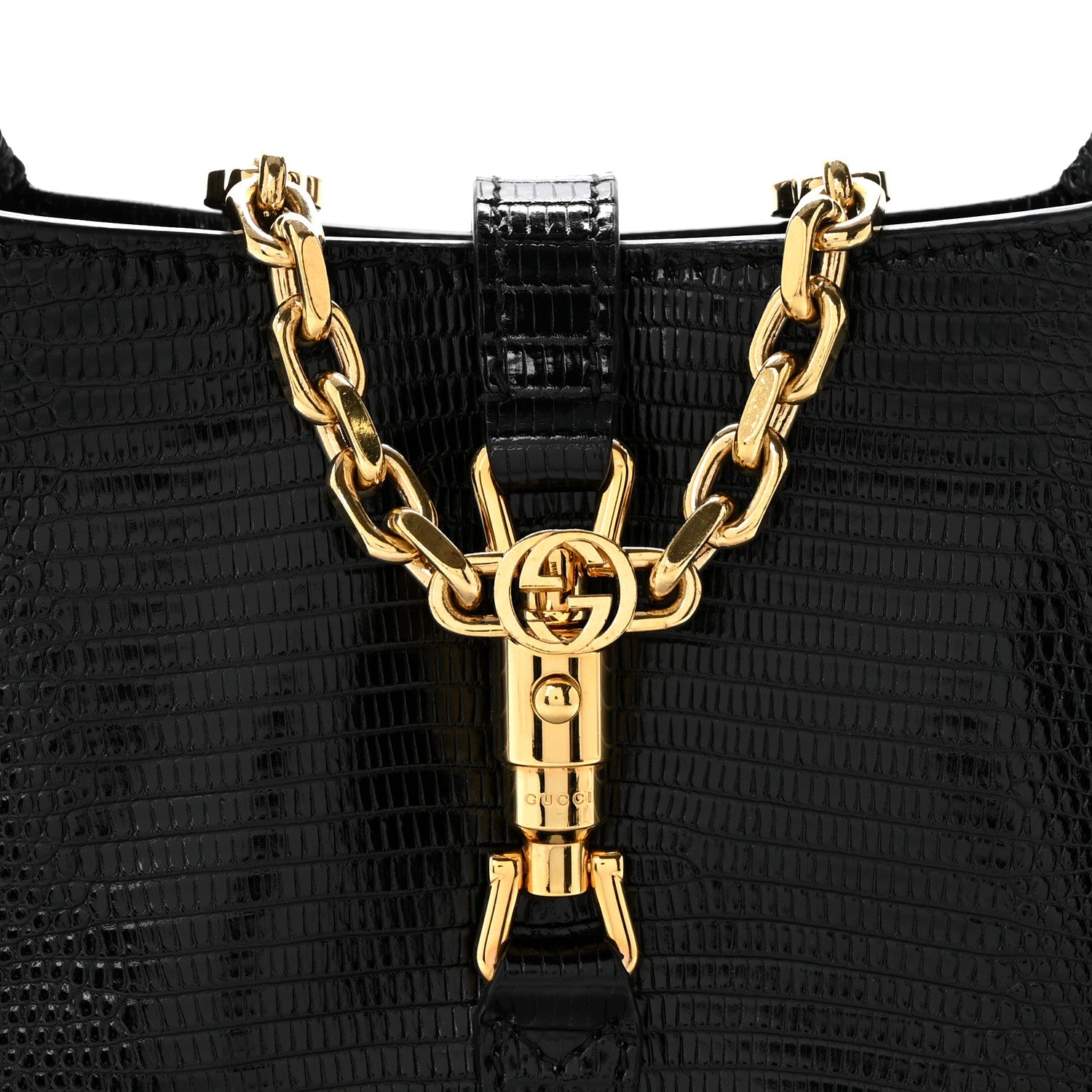Gucci Lizard Mini Jackie 1961 Black 8 of 11