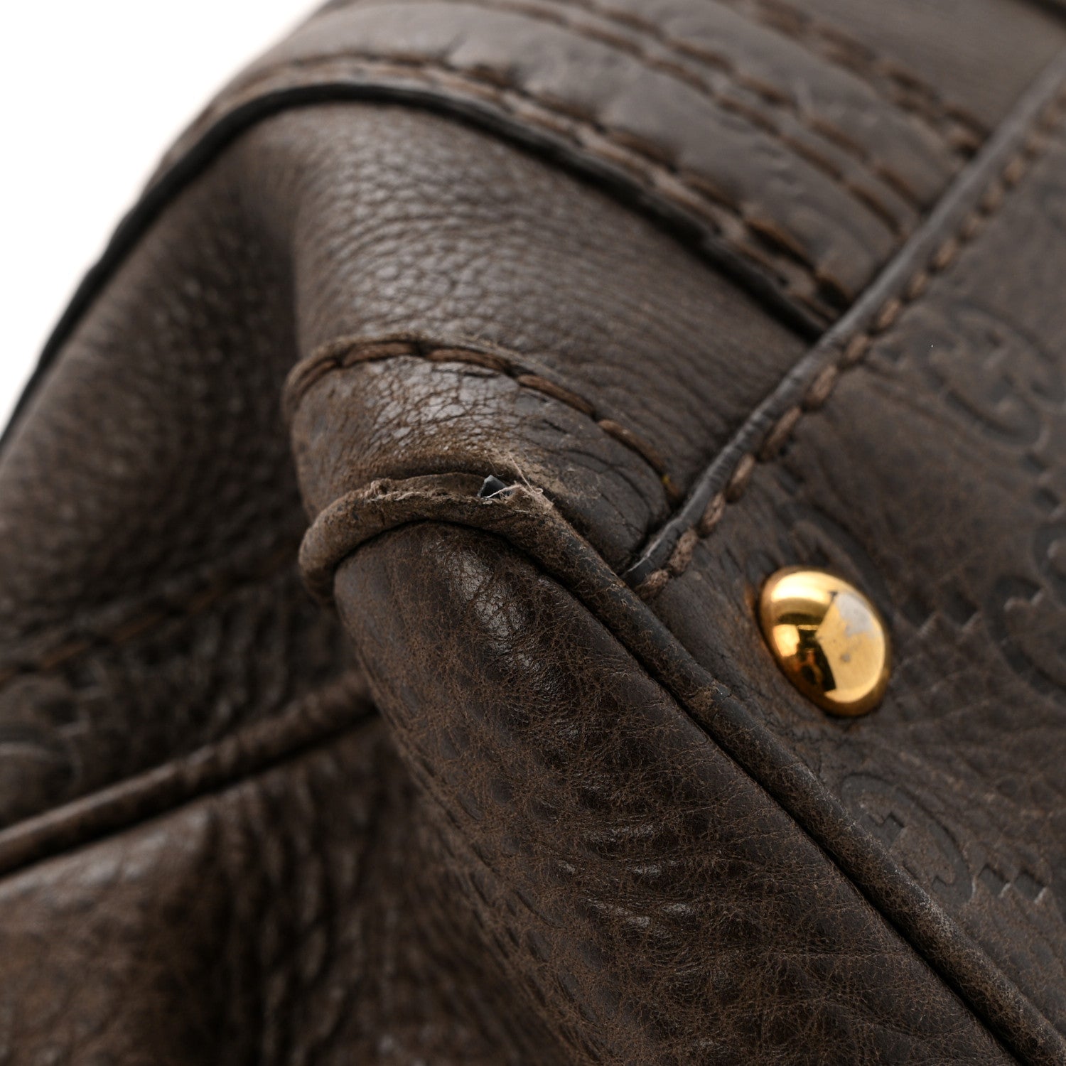 Gucci Guccissima Aviatrix Medium Boston Chocolate 12 of 16