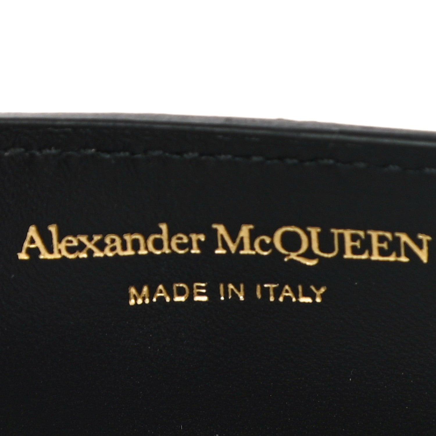 Alexander McQueen Calfskin Crocodile Embossed Skull Chain Phone Case Black 6 of 10