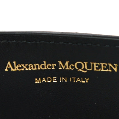 Alexander McQueen Calfskin Crocodile Embossed Skull Chain Phone Case Black 6 of 10