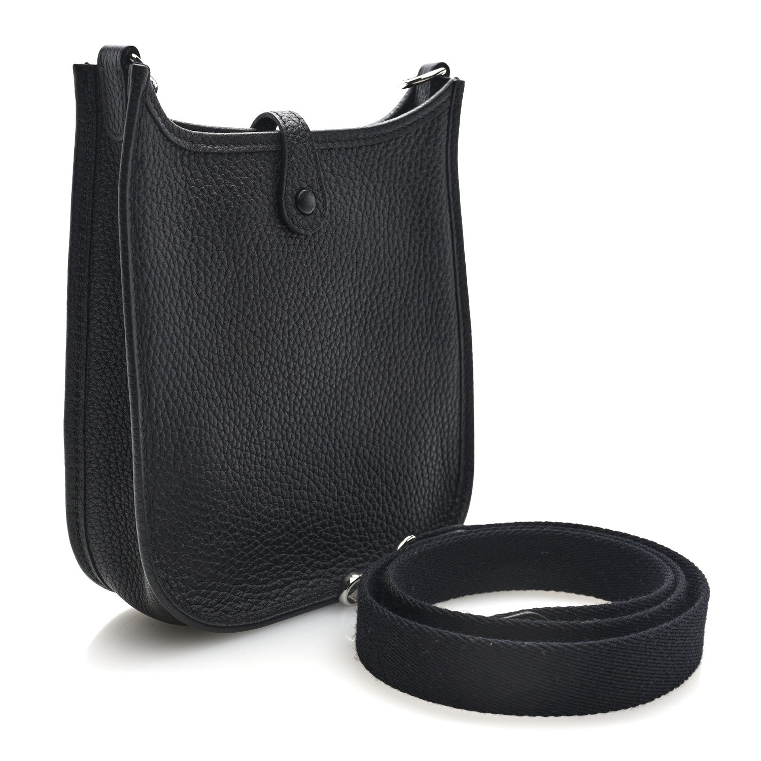 Hermes Taurillon Clemence Evelyne TPM Black 3 of 11