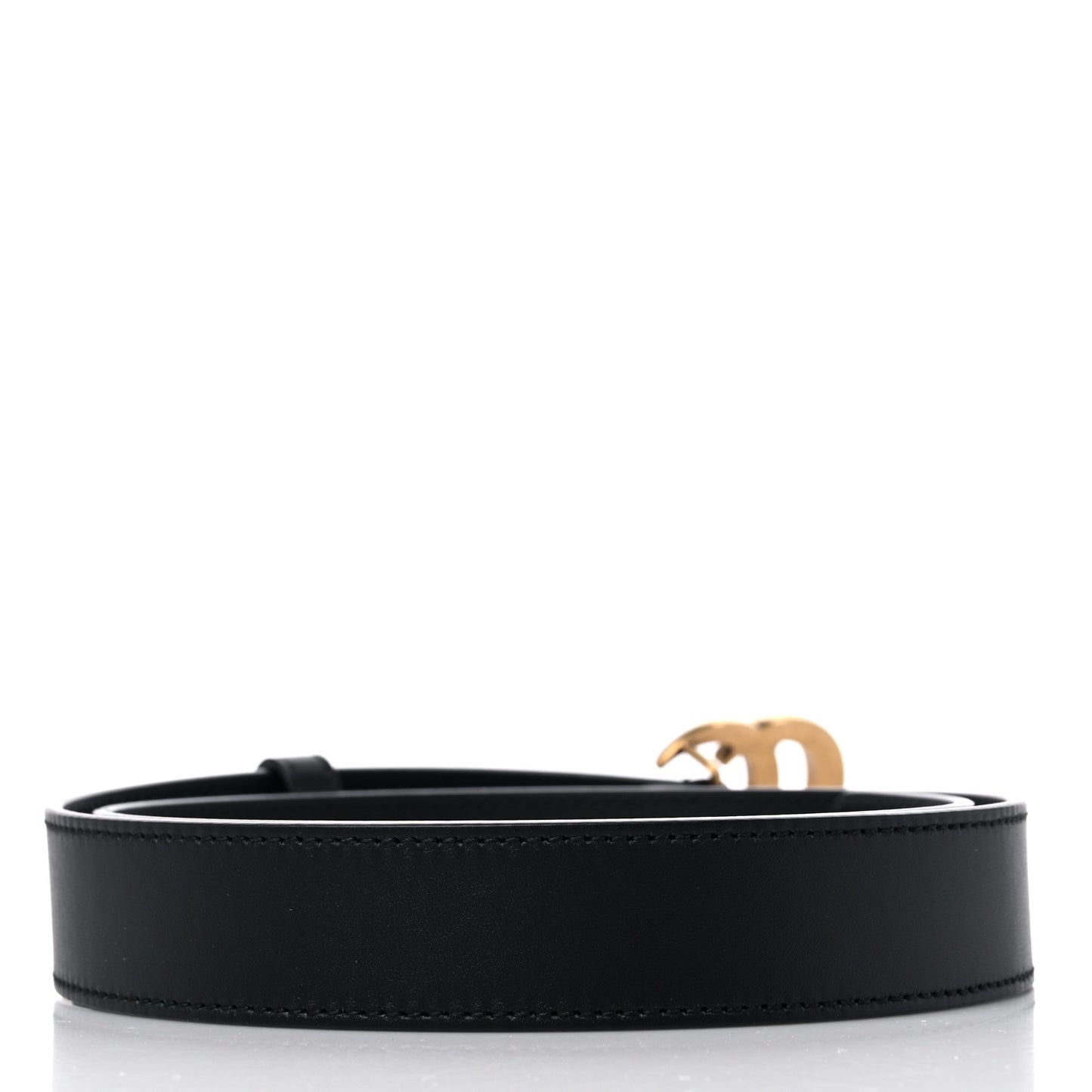 Calfskin Double G 30mm Belt 80 32 Black
