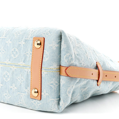 Louis Vuitton Monogram Denim CarryAll PM Sky Blue 10 of 10