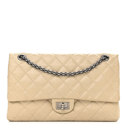 Chanel Aged Calfskin Quilted 2.55 Reissue 226 Flap Light Beige 1 of 12