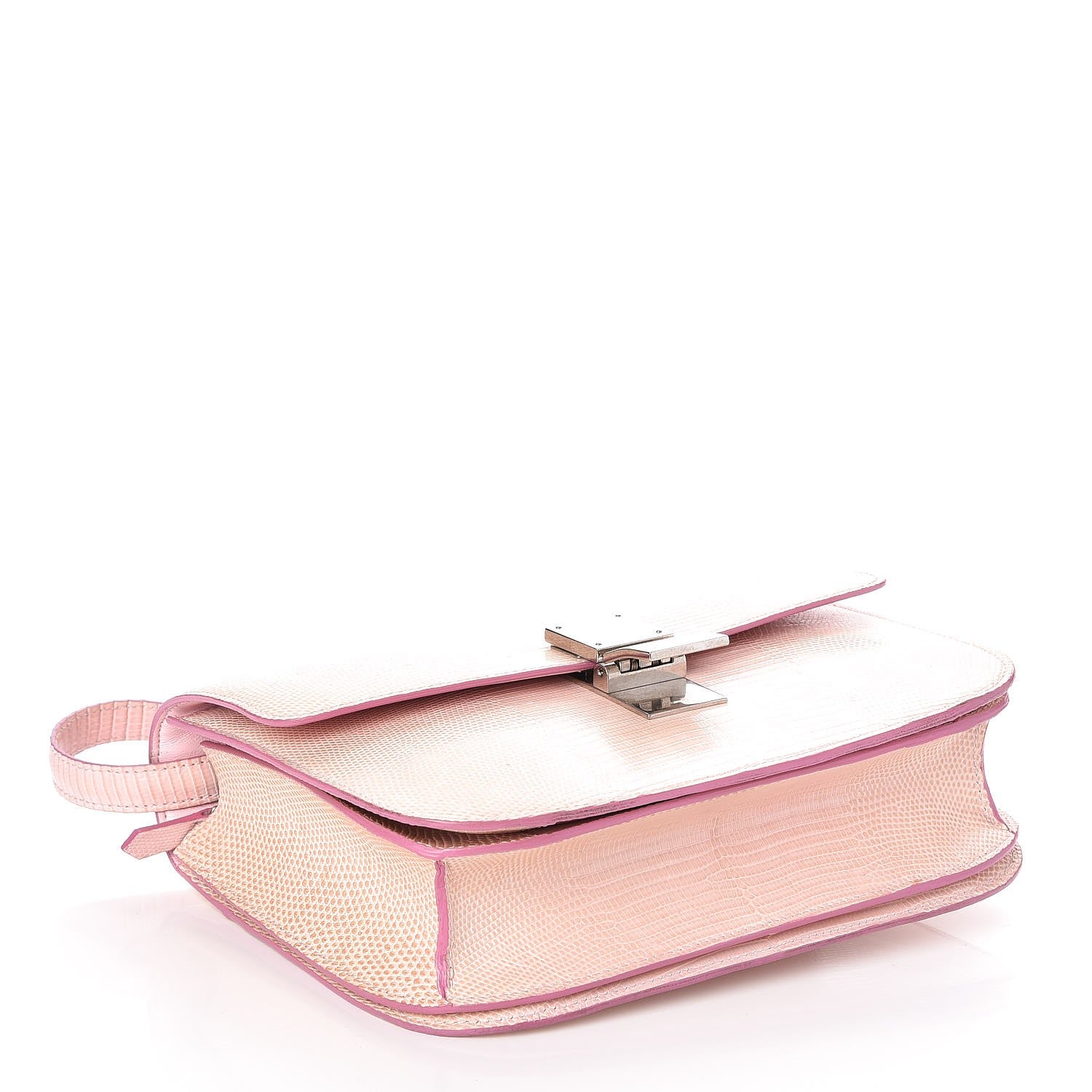 Celine Lizard Medium Classic Box Flap Bag Pink 4 of 6