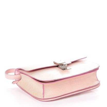 Celine Lizard Medium Classic Box Flap Bag Pink 4 of 6