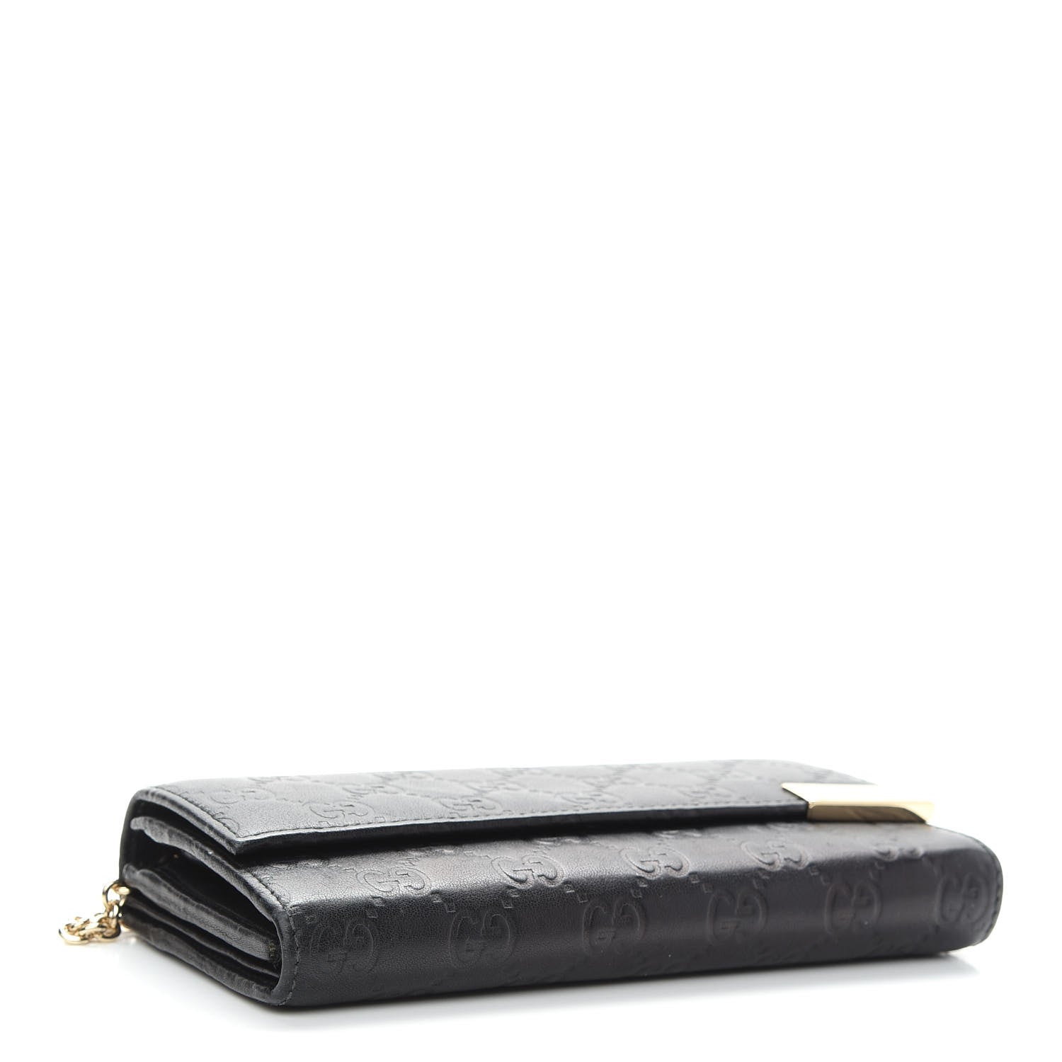 Gucci Soft Microguccissima Dice Chain Wallet Black 3 of 9