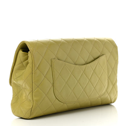 Chanel Lambskin Quilted Flap Clutch Light Green 3 of 15