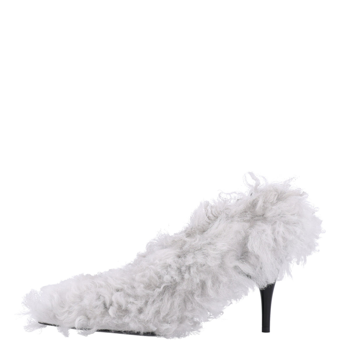Gucci Shearling Musa Pumps 38 Alpy Gray 1 of 19