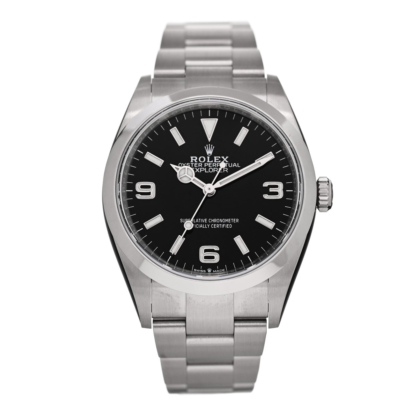 Stainless Steel 36mm Oyster Perpetual Explorer Watch Black 124270