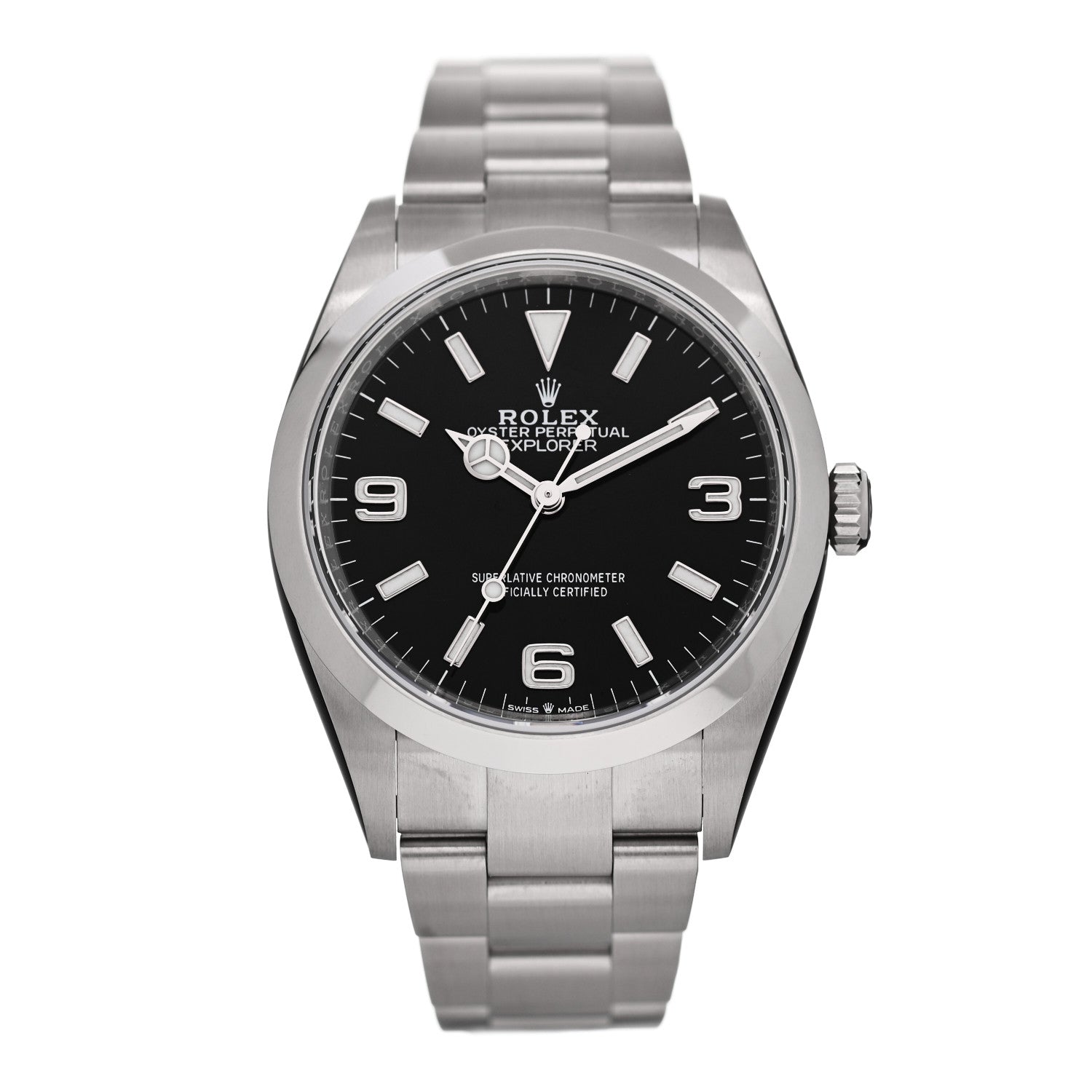 Rolex Stainless Steel 36mm Oyster Perpetual Explorer Watch Black 124270 1 of 5