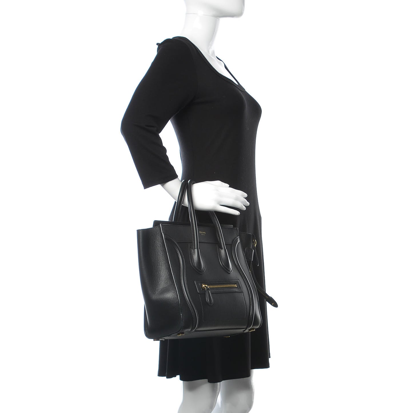 Smooth Calfskin Micro Luggage Black